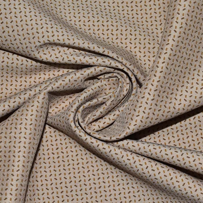 Bengalin, elastisches Gewebe, geometrisch, 29473-26, beige