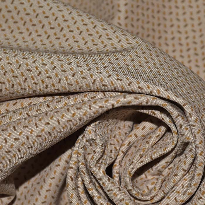 Bengalin, elastisches Gewebe, geometrisch, 29473-26, beige