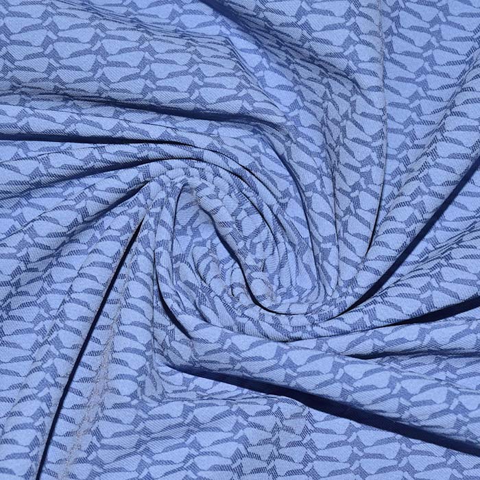 Bengalin, elastisches Gewebe, abstrakt, 29473-31, blau