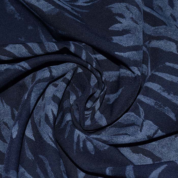 Bengalin, elastisches Gewebe, pflanzlich, 29473-34, dunkelblau