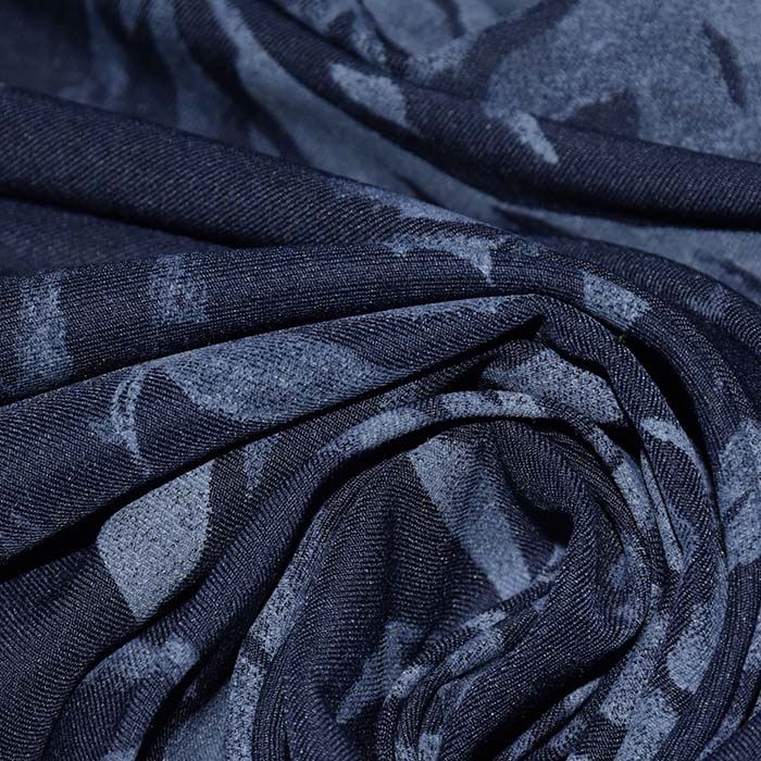 Bengalin, elastisches Gewebe, pflanzlich, 29473-34, dunkelblau