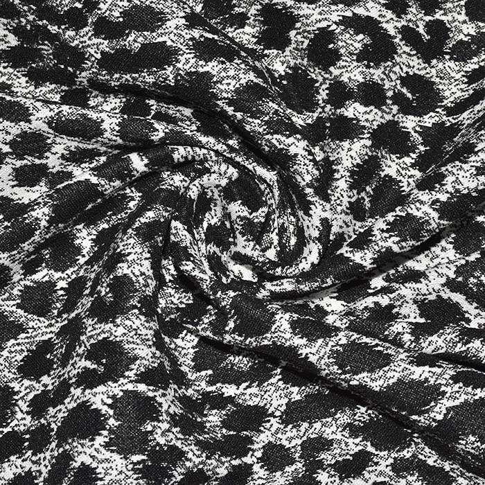 Bengalin, elastisches Gewebe, Jacquard, tierisch, 29473-38