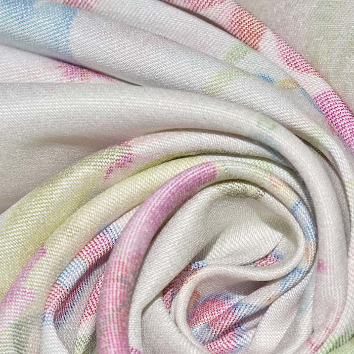 Bengalin, elastisches Gewebe, tropisch, 29473-43, weiß