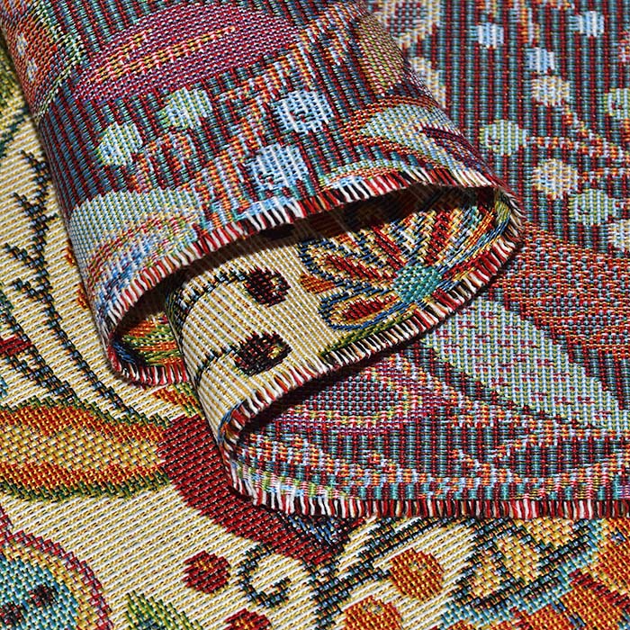 Dekojacquard, bediseitig, floral, 29517