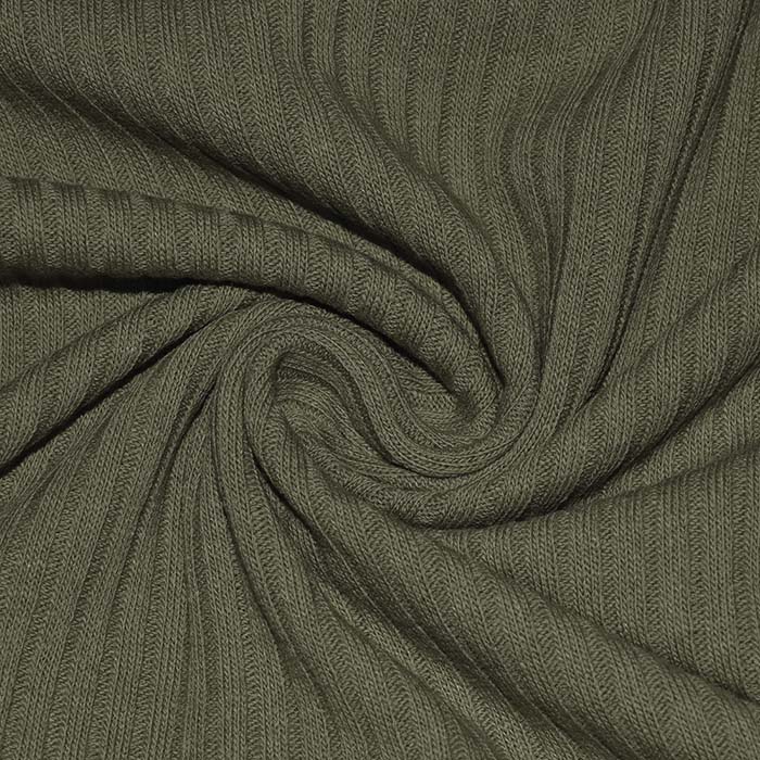 Rippenware, Baumwolle, 29546-8, dunkelgrün