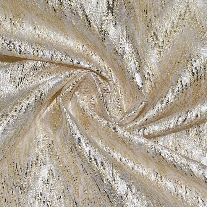 Jacquard, beidseitig, geometrisch, 29556-110, sahne