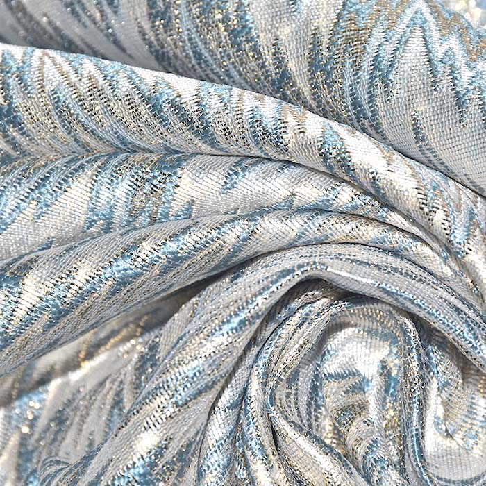 Jacquard, beidseitig, geometrisch, 29556-673, blau