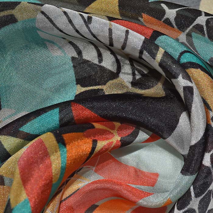 Chiffon, Seide, Viskose, abstrakt, 29553-02