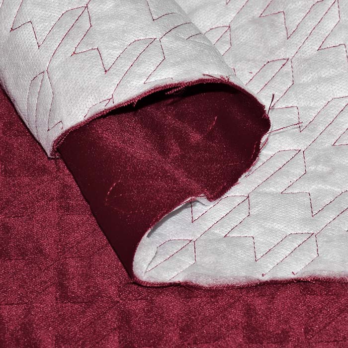 Mikrofaserstoff Sinfonia, Pepita, 29598-002, bordeaux