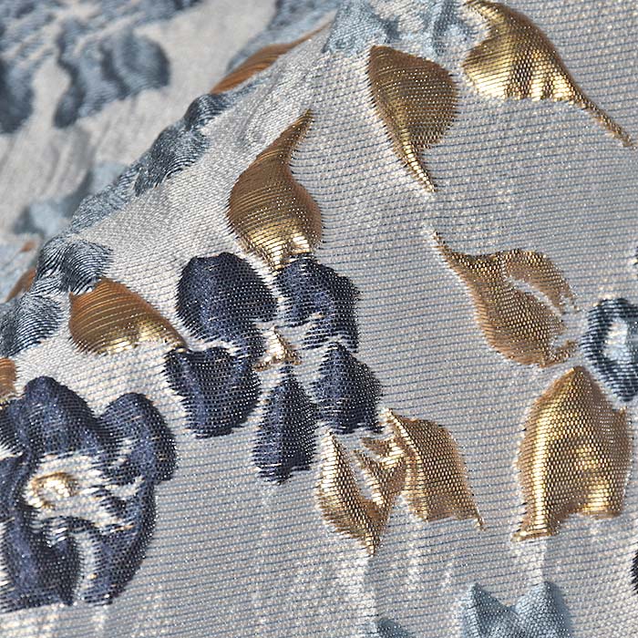 Jacquard, floral, 29644-673, blau