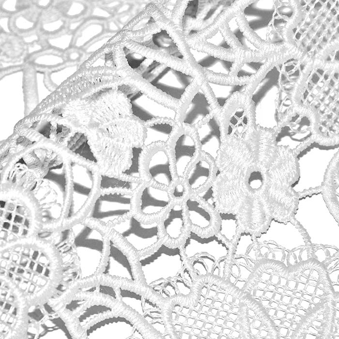 Spitze, floral, 29646-010, weiß