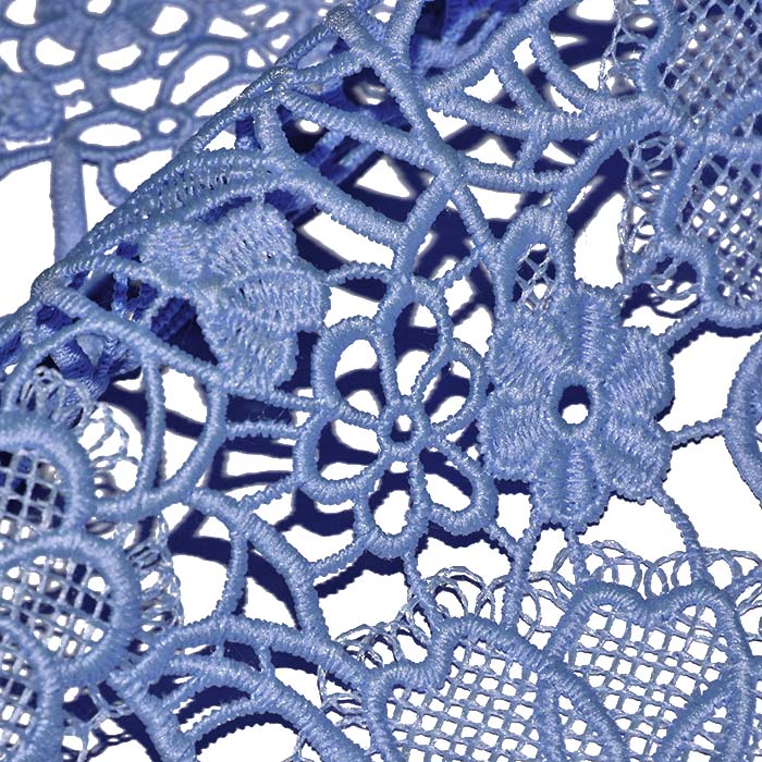 Spitze, floral, 29646-673, blau