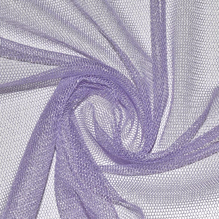 Tüll, weich, glänzend, 29647-807, violett-silbern