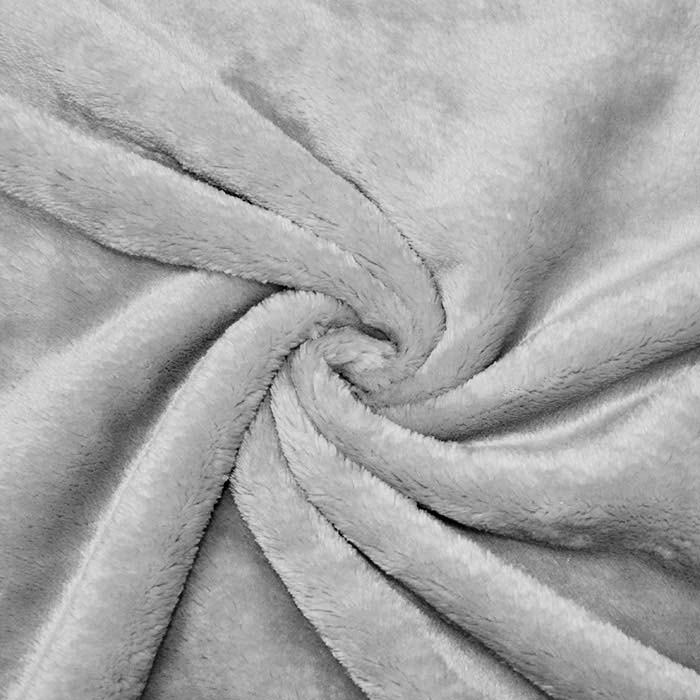 Velours coral, beidseitig, 18857-17, hellgrau