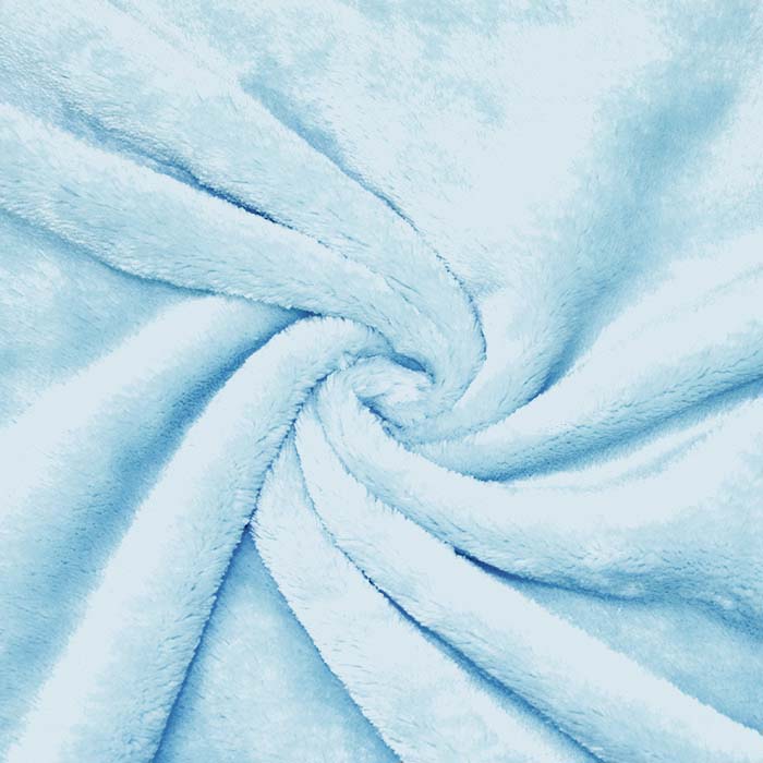 Velours coral, beidseitig, 18857-24, hellblau