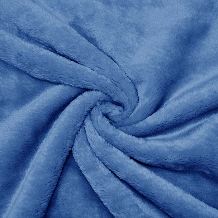 Velours coral, beidseitig, 18857-27, blau