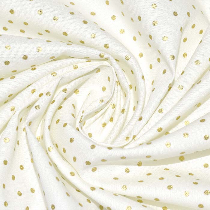 Baumwolle, Popeline, festlich, Punkte, 29694-510, sahne