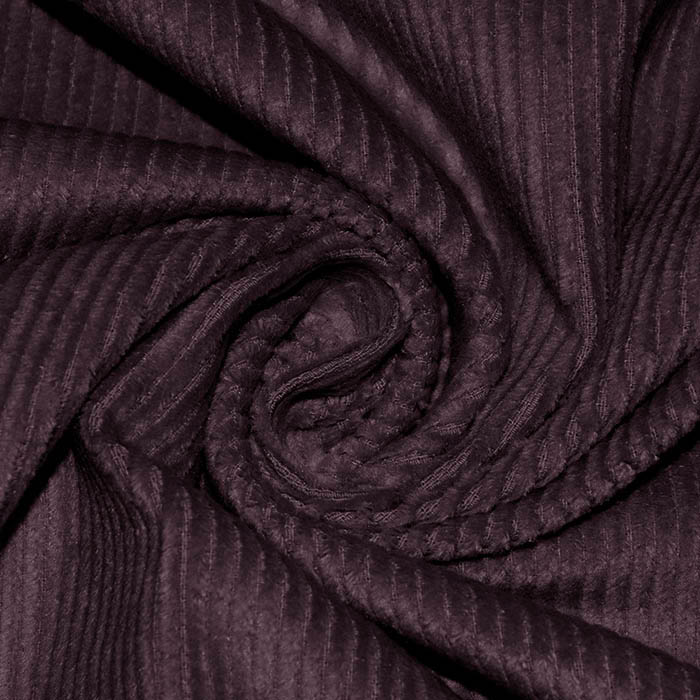 Samt, Baumwolle, Elastan, gewaschen, 28335-195, bordeaux-violett