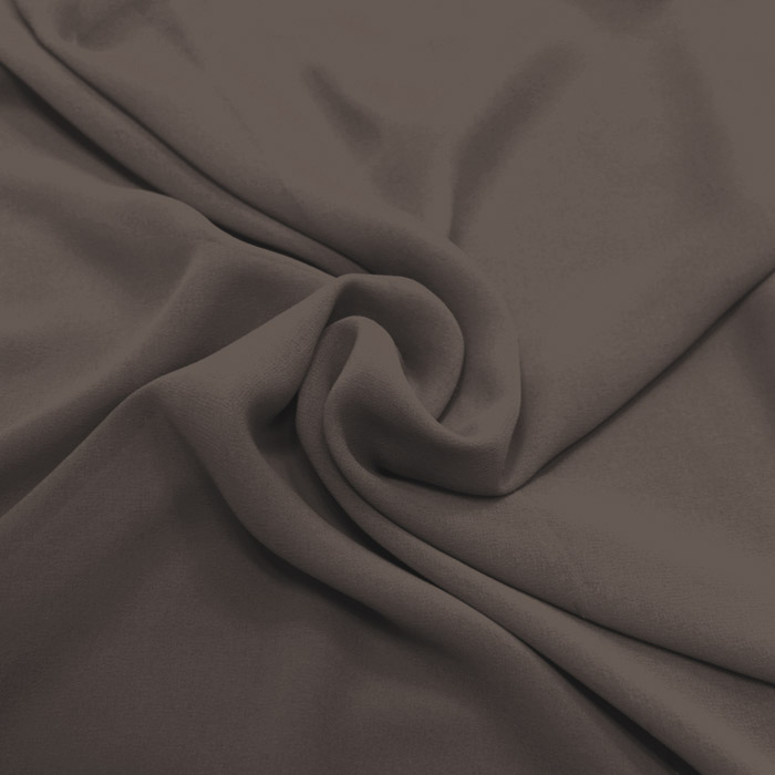 Chiffon, Polyester, 4143-124, dunkelbraun