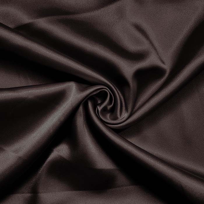 Satin, Polyester, 3093-132, dunkelbraun