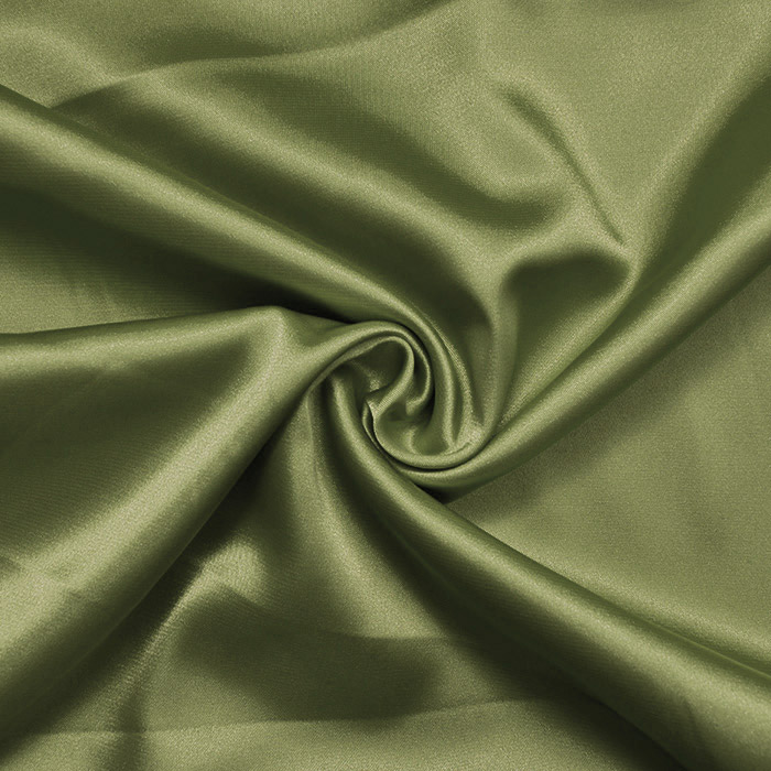 Satin, Polyester, 3093-66, olivengrün
