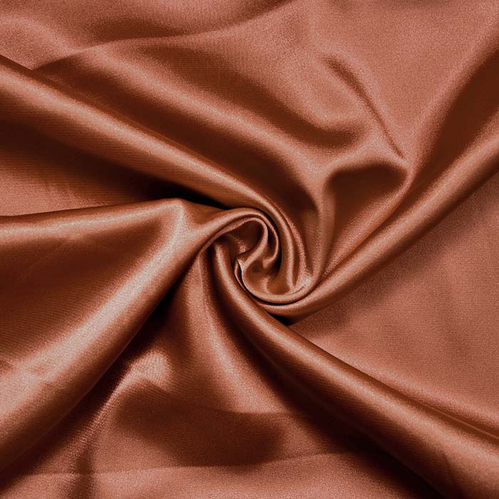 Satin, Polyester, 3093-55, orange-braun