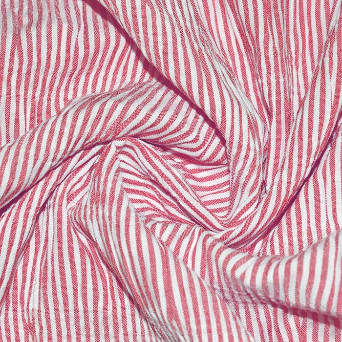 Gewebe, gesteppt, Streifen, 29726-09, rot