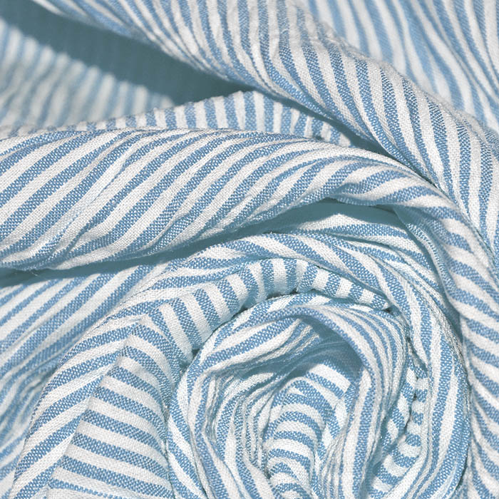 Gewebe, gesteppt, Streifen, 29726-11, hellblau