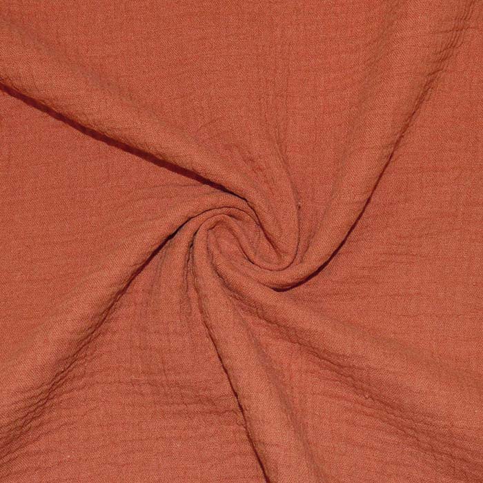 Musselin, doppelt, 4827-62, ziegelfarben-braun