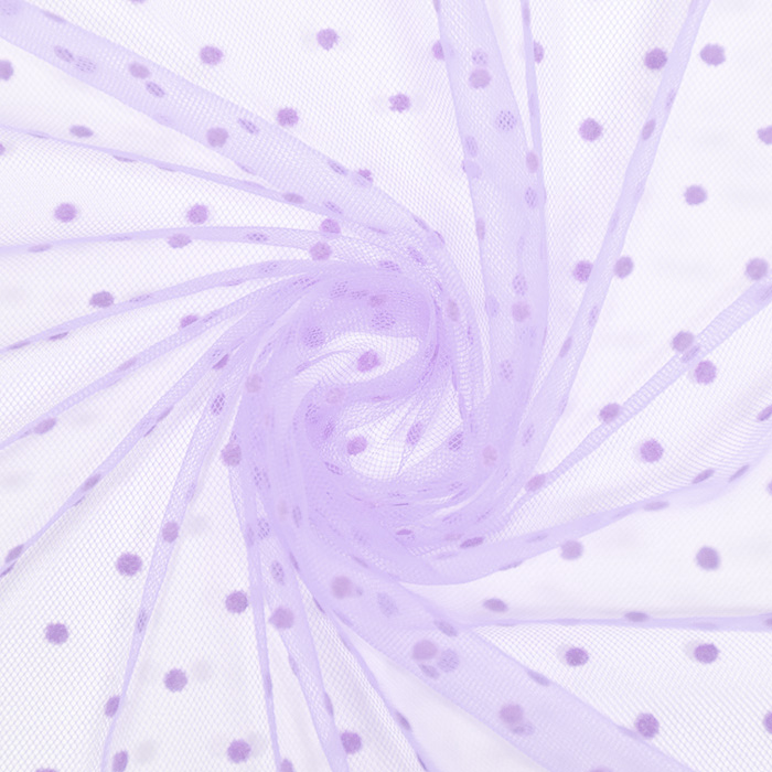 Tüll, weich, Punkte, 22282-22, violett