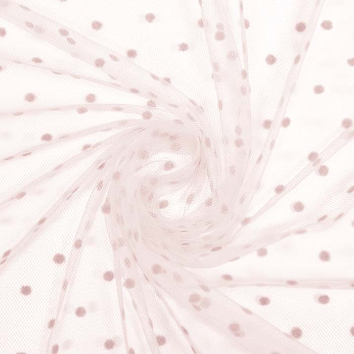 Tüll, weich, Punkte, 22282-4, sahne