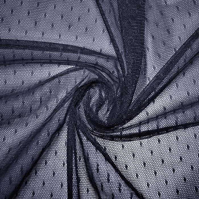 Netz, dehnbar, Punkte, 19002-11, dunkelblau