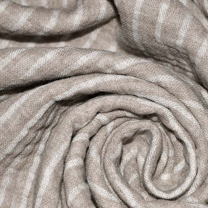Musselin, doppelt, Streifen, 28408-002, beige