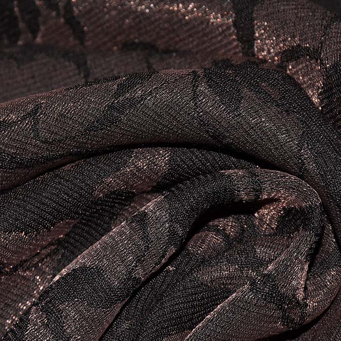 Gewebe, Viskose, floral, 29740-6, braun