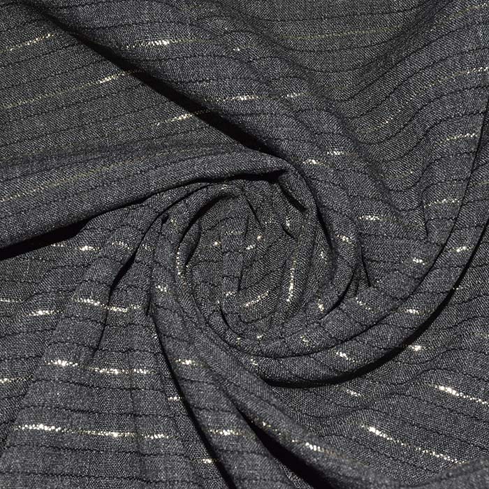 Gewebe, Viskose, goldene Streifen, 29746