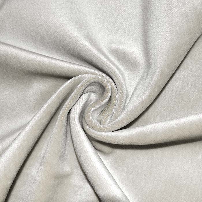 Dekosamt, Velvet, 29780-02, grau-weiß