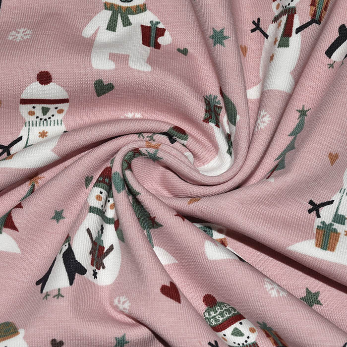 Jersey, Baumwolle, festlich, Weihnachten, 29697-131, rosa