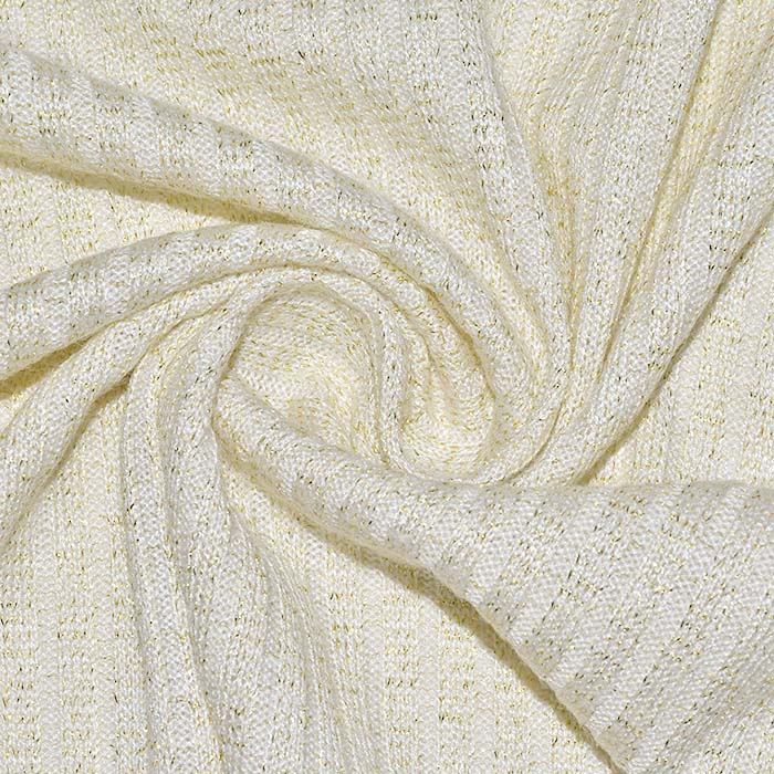 Rippenware, glänzend, 29785-003, sahne-golden