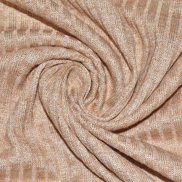 Rippenware, glänzend, 29785-004, beige-golden