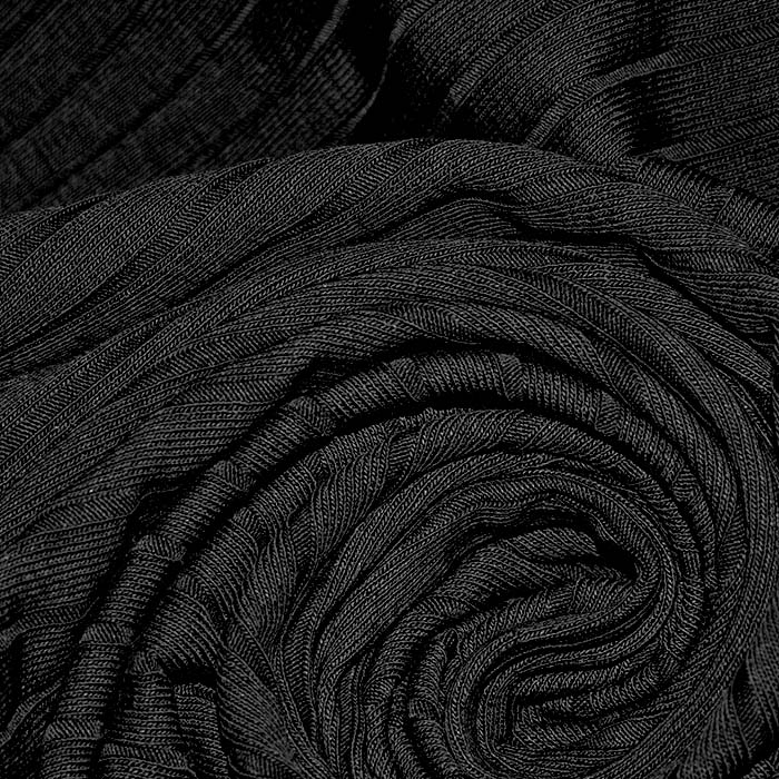 Rippenjersey, Baumwolle, 29786-001, schwarz