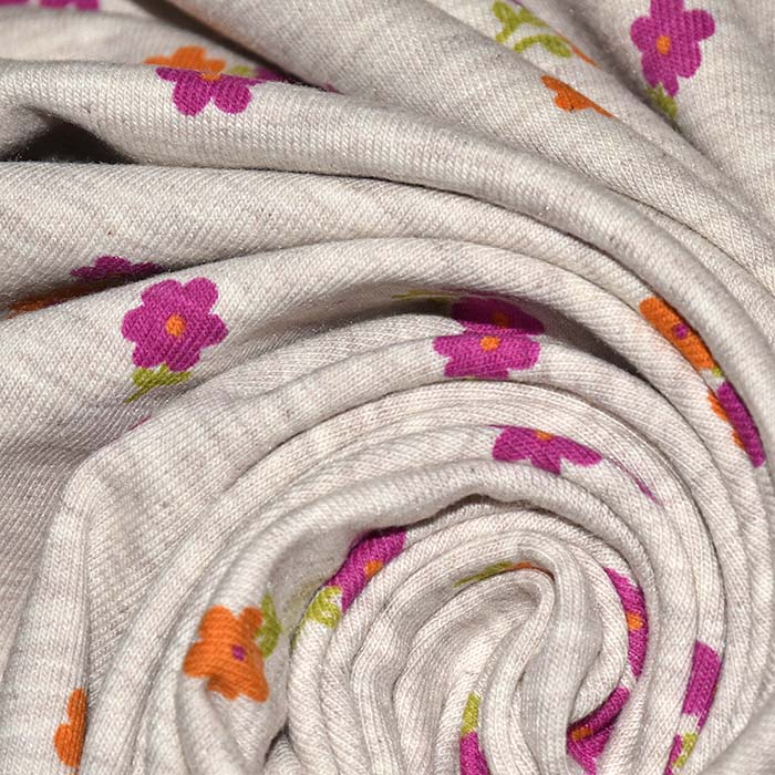 Jersey, floral, 29802-037, grau