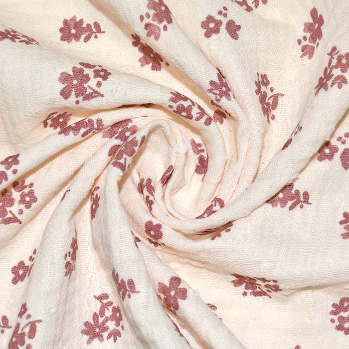 Musselin, doppelt, floral, 29808-001