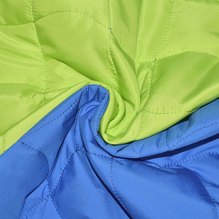 Steppstoff, geometrisch, 29819-002, grün-blau