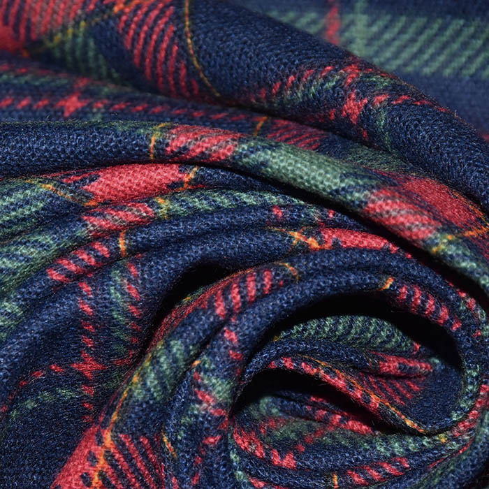 Flanell, Baumwolle, Karo, 29824-001, grün-blau