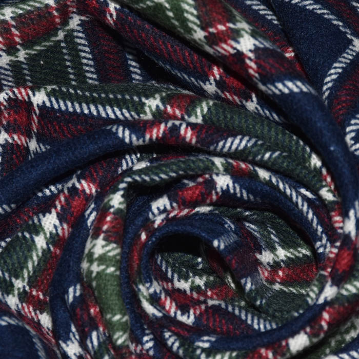 Flanell, Baumwolle, Karo, 29824-011, grün-blau