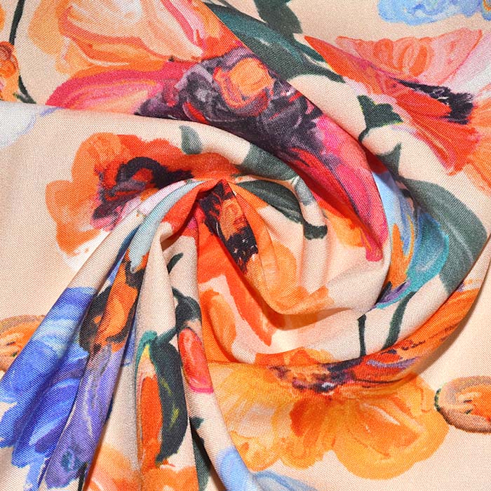 Gewebe, Viskose, digital, floral, 29827-001