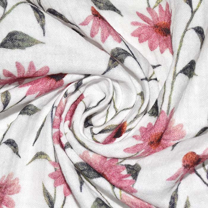 Musselin, doppelt, floral, 29831-003