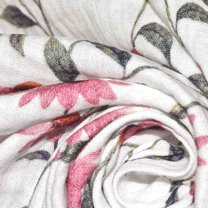 Musselin, doppelt, floral, 29831-003