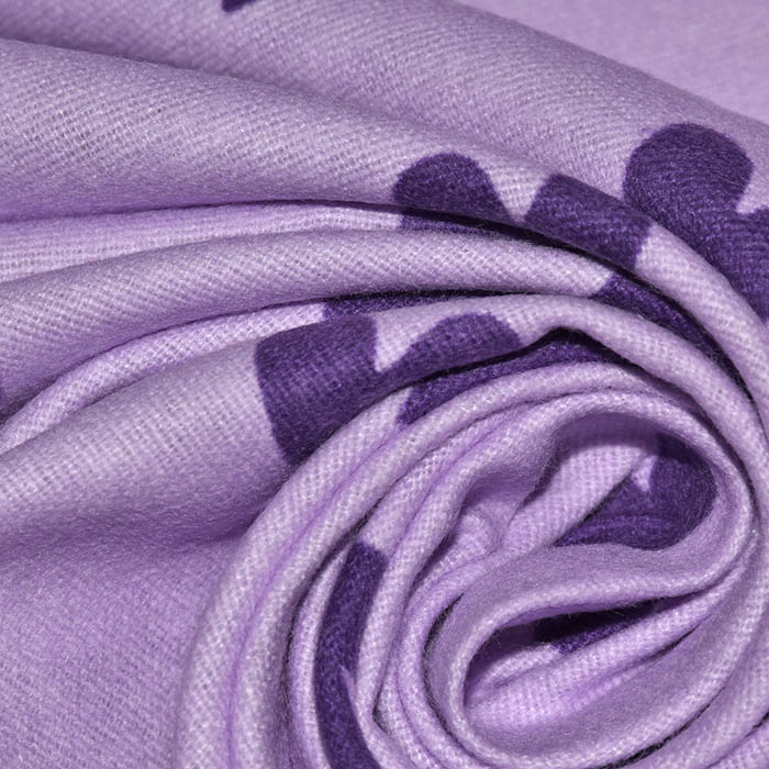 Flanell, Baumwolle, Herzen, 29832-003, violett