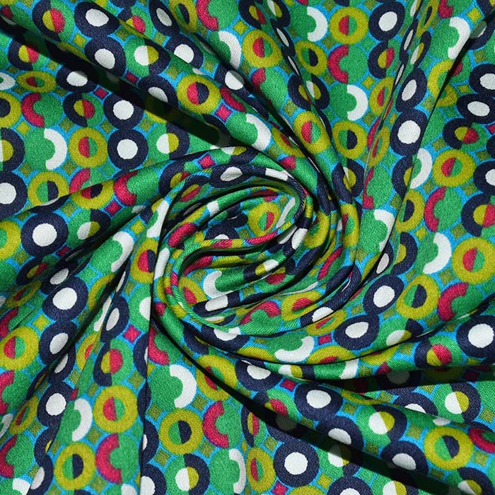 Satin, Baumwolle, Kreise, 29897-03